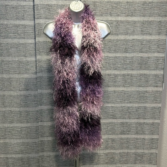 Accessories - Purple ombré handmade scarf